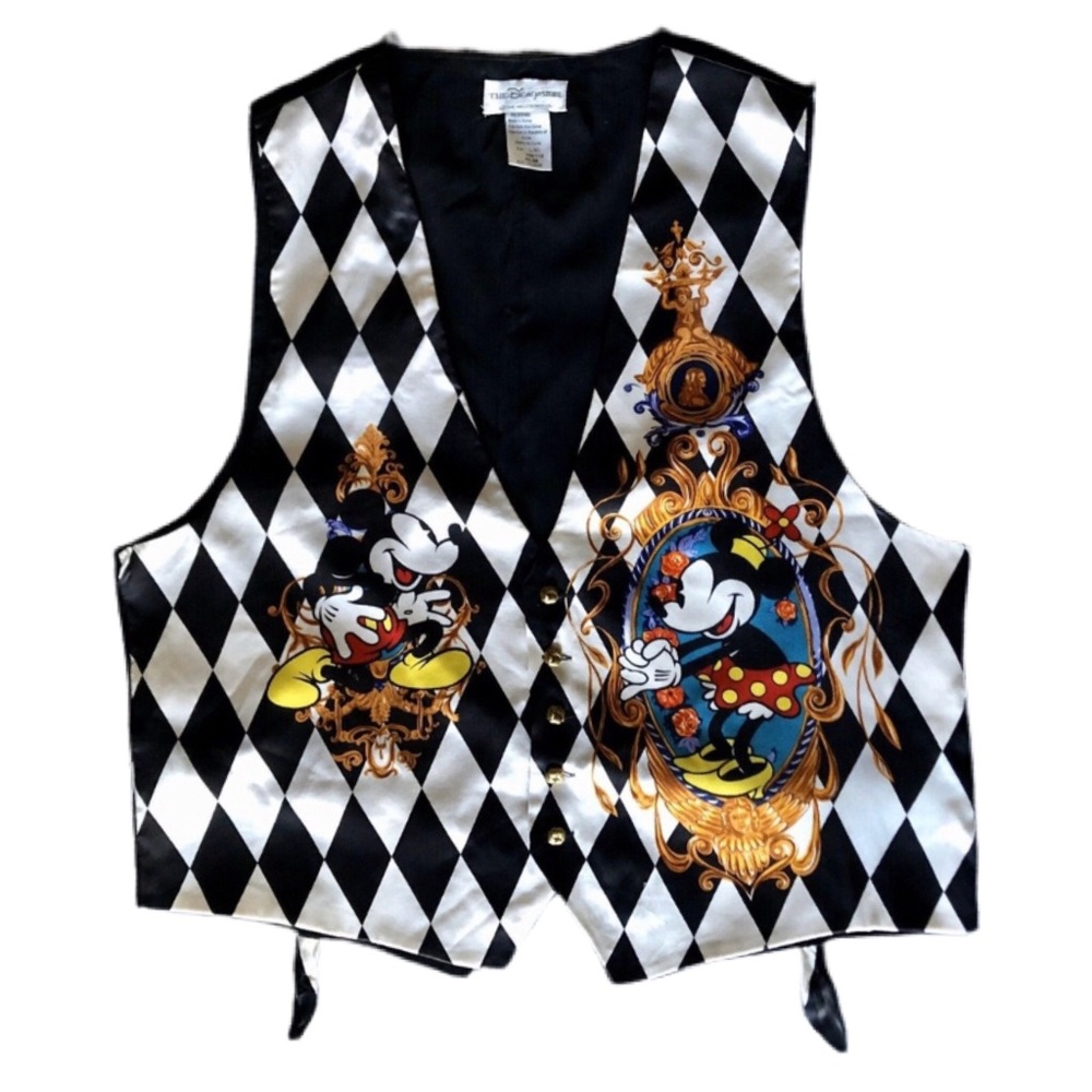 Disney Store Silk Vest Mickey Mouse Mouse Minnie